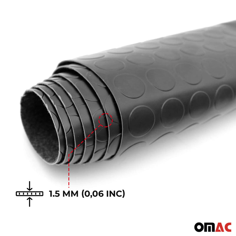 Tappetino antiscivolo per pavimenti, zerbino rotondo, 100 x 200 cm, nero 
