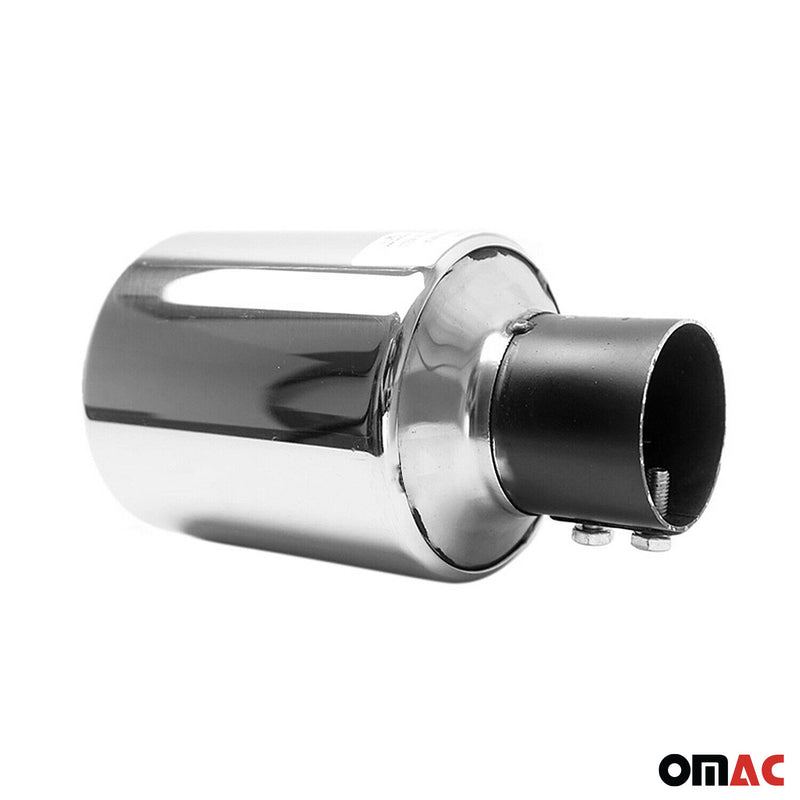 Terminale di scarico cromato per Dacia Duster 2010-2025, in acciaio inox, 60 mm, 1 pezzo 