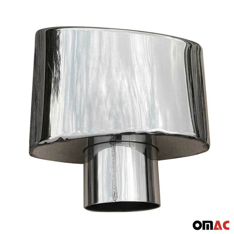 Terminale di scarico terminale per VW Golf 2012-2025 acciaio inox cromato 2x 