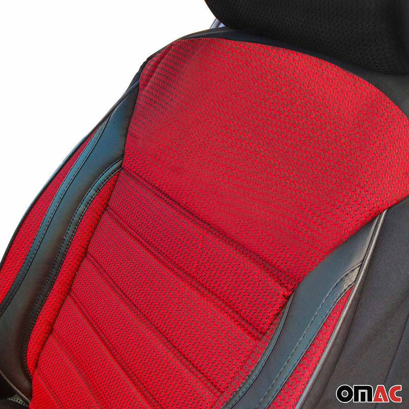 Coprisedili per Renault Twingo Zoe Nero Rosso 2 posti anteriori