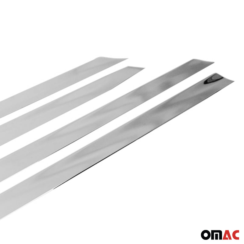 Striscia di protezione per portiera laterale per Nissan Qashqai +2 2008-2014 in acciaio inox 4x