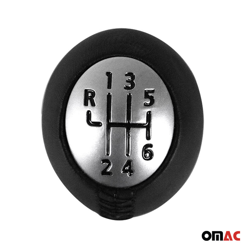 Pomello del cambio per Renault Fluence 2010-2025 6 marce in pelle sintetica nera