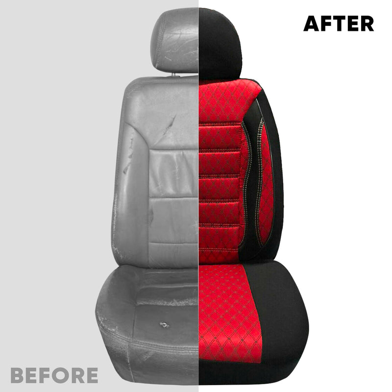 Coprisedili per Citroen Berlingo 2008-2024 Nero Rosso 2 posti anteriori