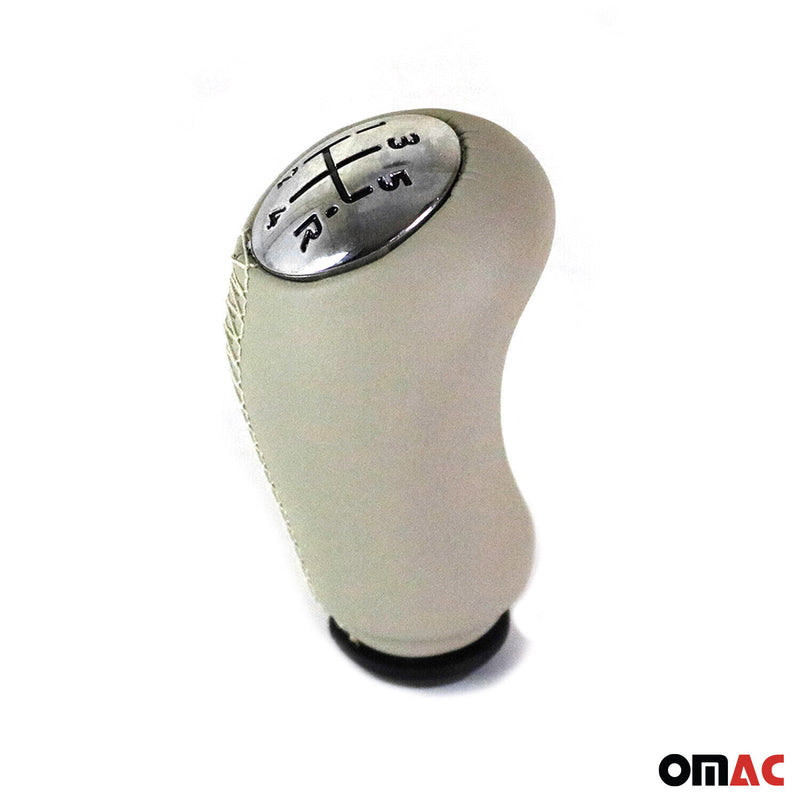 Pomello del cambio per Renault Fluence 2010-2025 5 marce in similpelle beige 