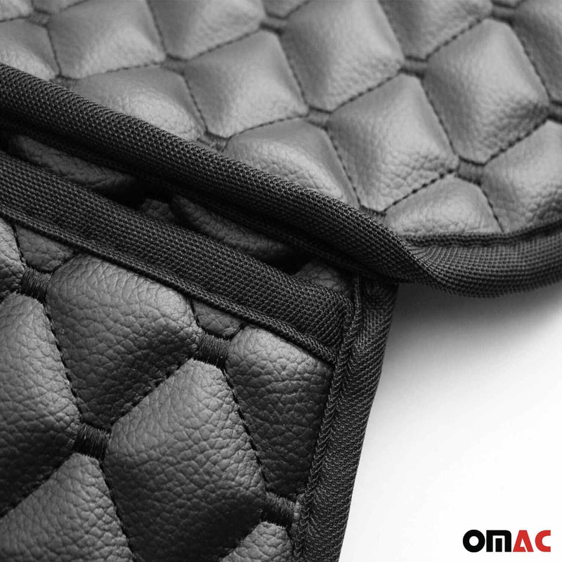 Coprisedile auto in similpelle per BMW Serie 1, Serie 2, Serie 3, Serie 4, nero