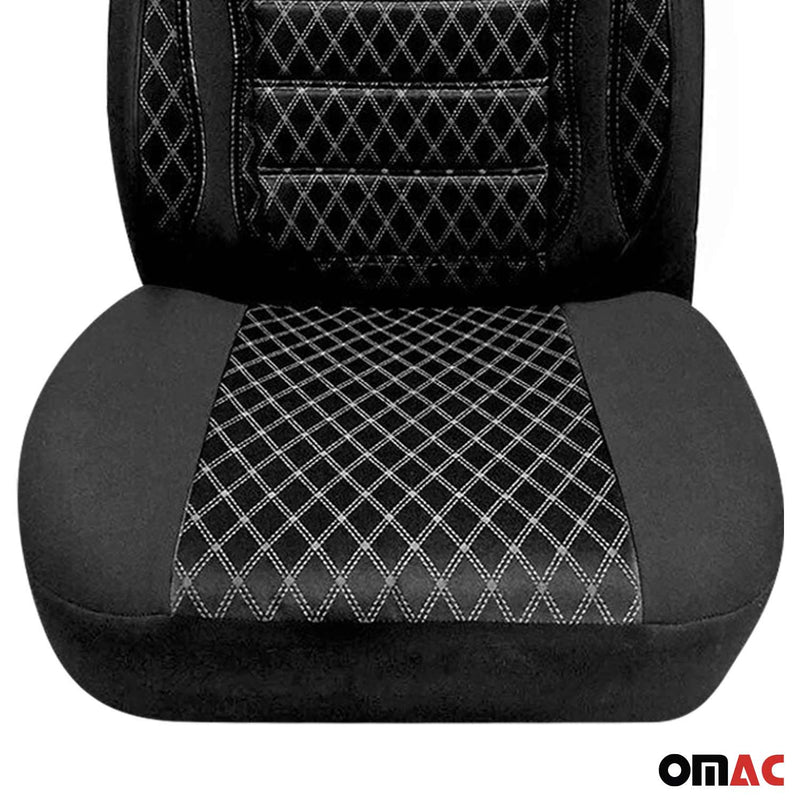 Coprisedili per Opel Combo 2012-2019, set anteriore nero per 2 posti