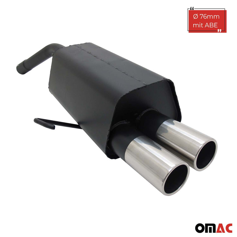 Scarico sportivo Novus per Alfa Romeo 156 / GT silenziatore posteriore 2x76mm con ABE 