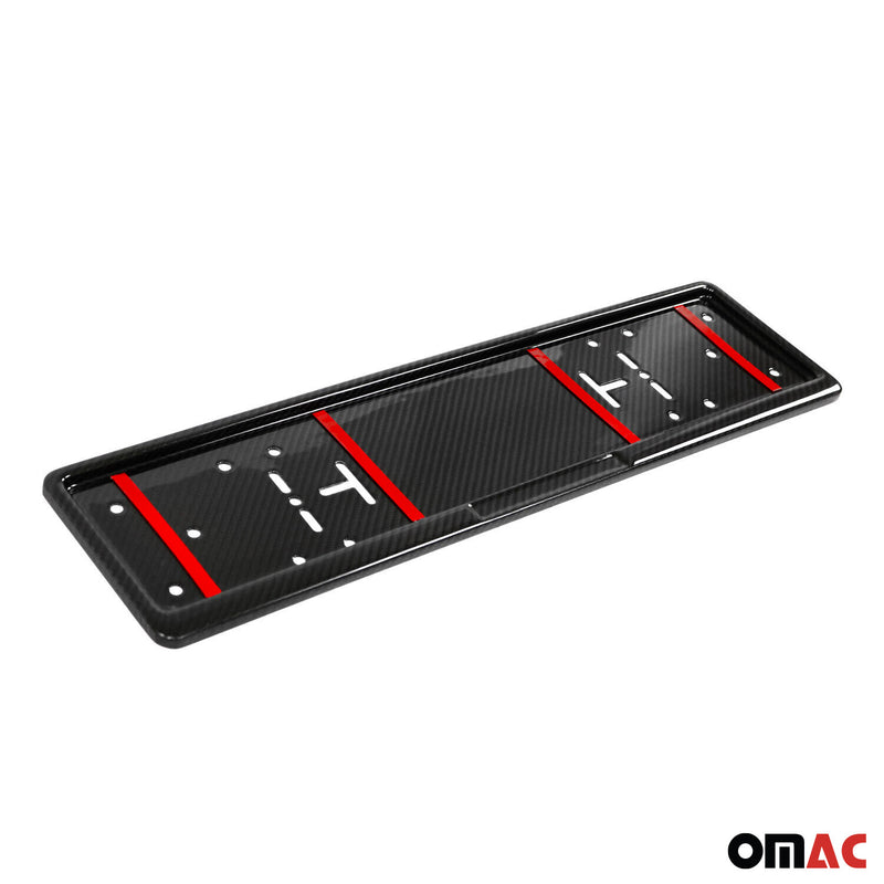 Porta targa auto porta targa cornice bordo carbonio 2 pz 