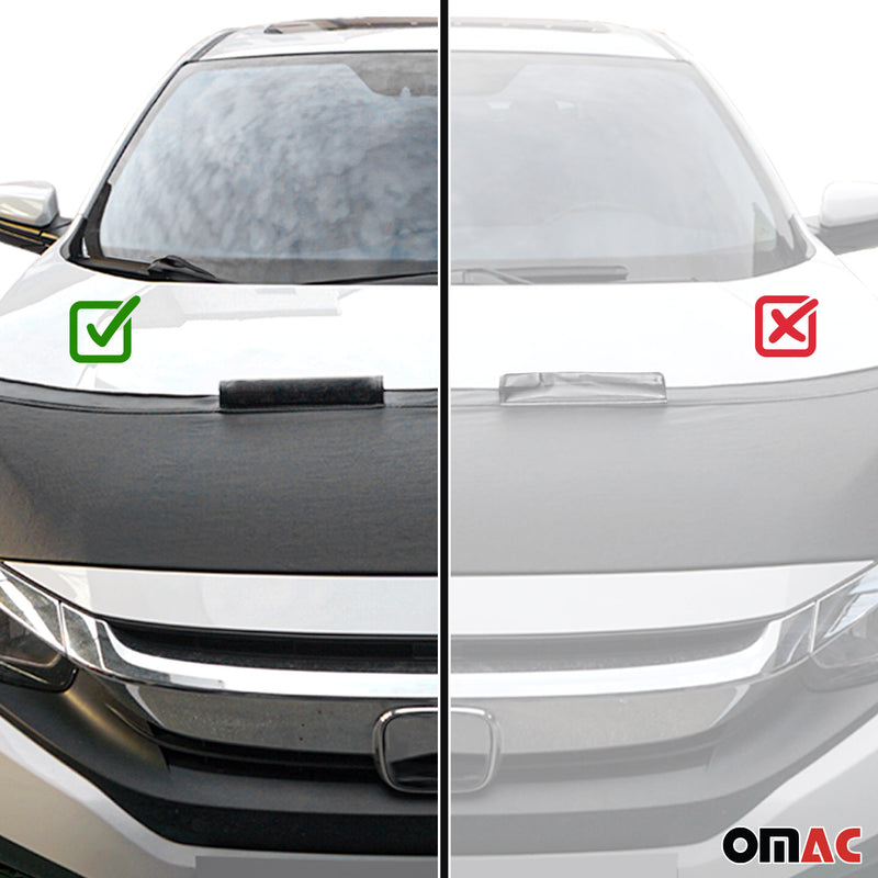 Protezione cofano in pietra per Mitsubishi L200 2015-2025 Nero Metà