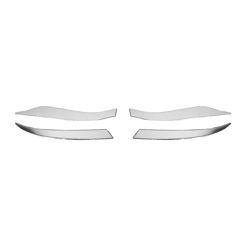Strisce luci posteriori per Renault Clio 2019-2025 in acciaio inox argento 4 pezzi 