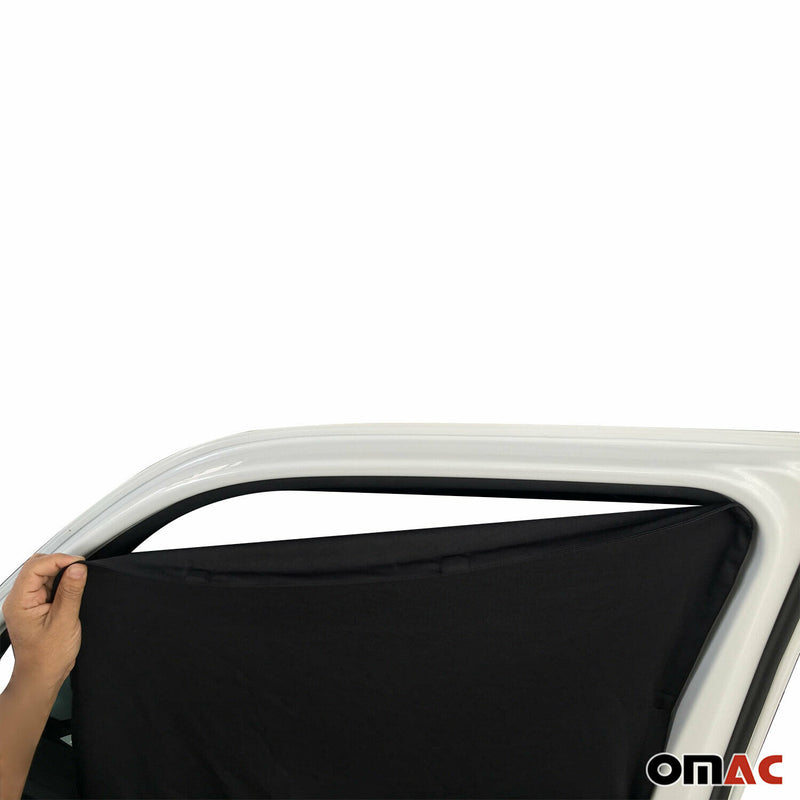 Frontscheibe Gardinen Maß Vorhänge für Opel Movano 2010-2021 Schwarz 3tlg