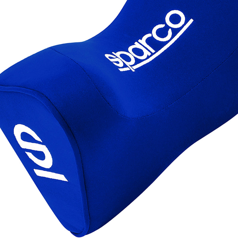 Cuscino cervicale ergonomico per auto in memory foam blu