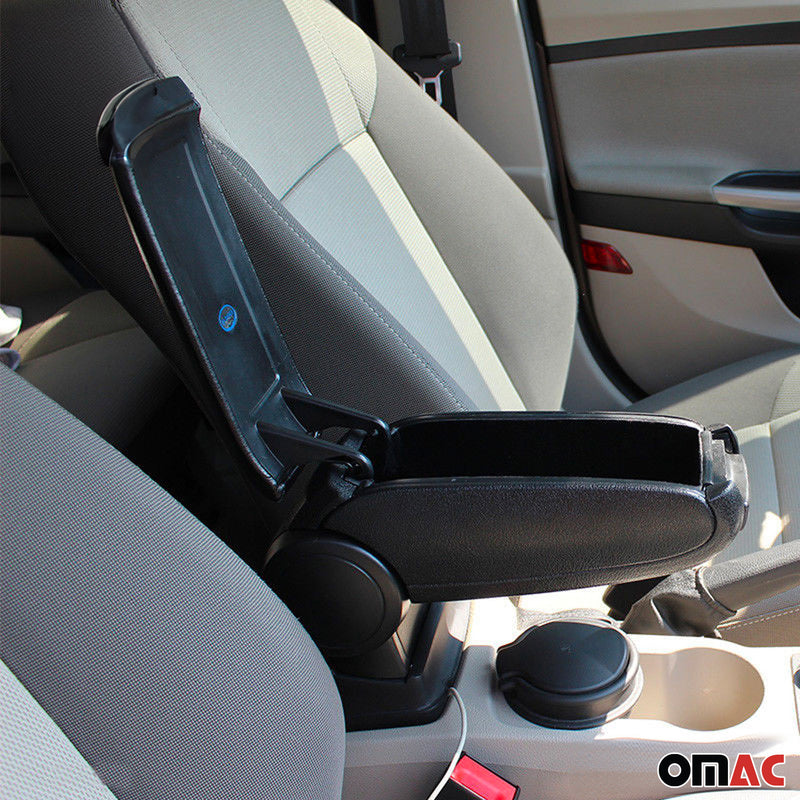 Bracciolo centrale per Dacia Duster 2010-2017 in similpelle ABS Nero 