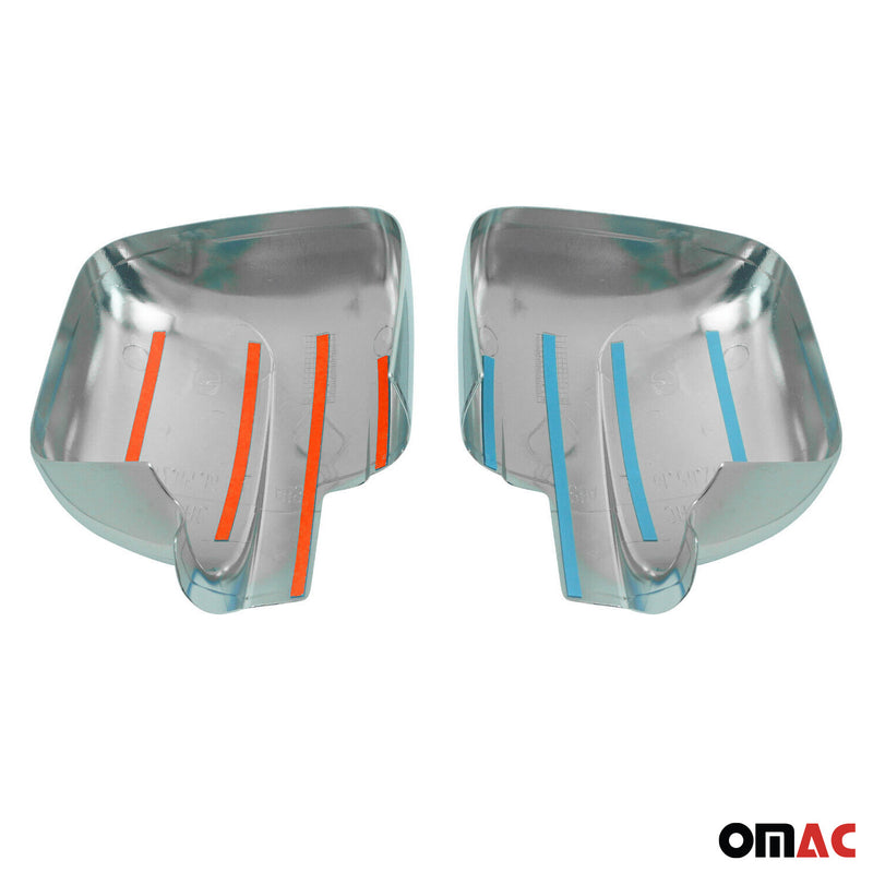 Calotte specchietti retrovisori per Renault Trafic 2014-2020 cromate ABS grigio 2 pezzi 