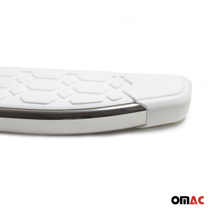 Pedane laterali in alluminio per Opel Antara Chevrolet Captiva 2016-2020 Bianco 