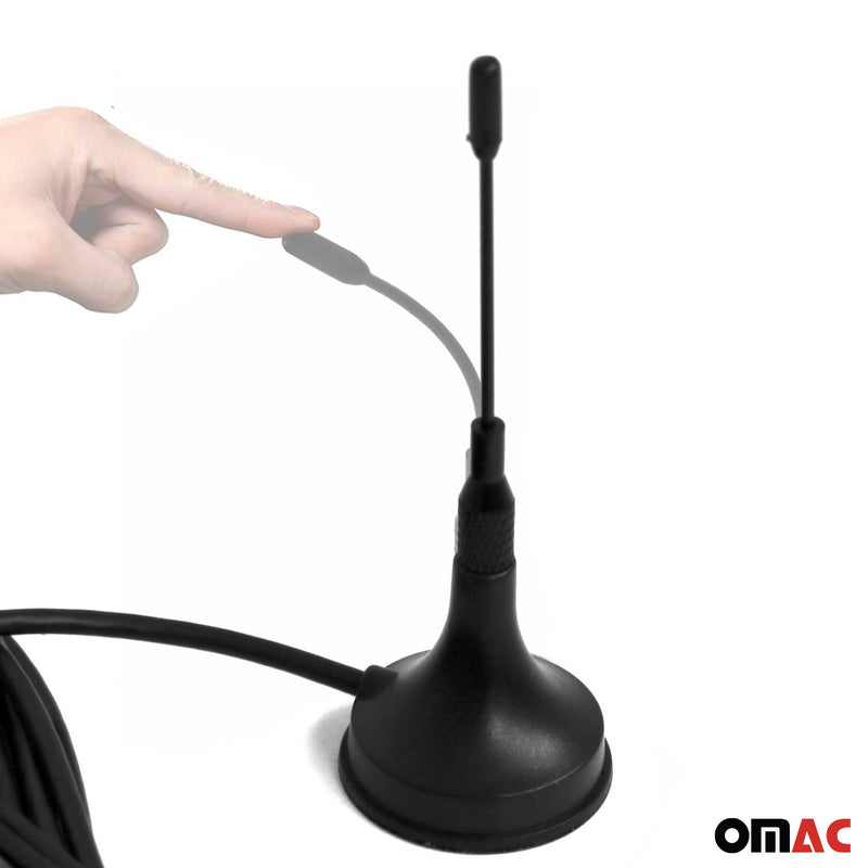 Antenna da tetto, antenna per auto, antenna magnetica nera AM/FM 