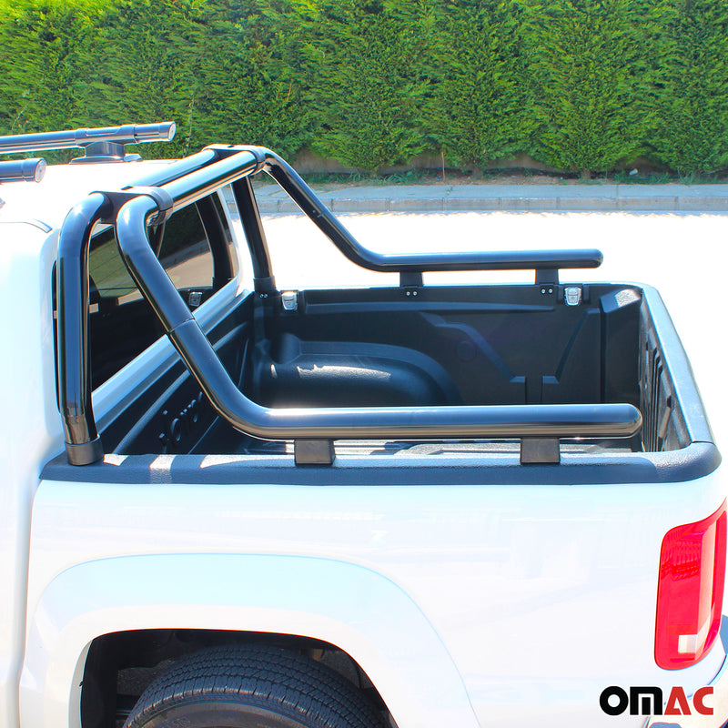 Roll bar per Mitsubishi L200 2015-2025 Acciaio verniciato Ø76 Nero 