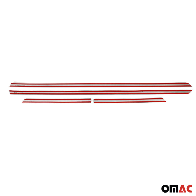 Striscia di protezione per portiera laterale, strisce per portiera, strisce di protezione per portiera per Seat Mii 2011-2025 5 porte cromate 4x 