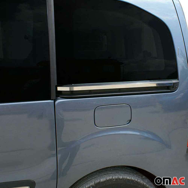 Striscia di protezione per portiera laterale, strisce per portiera, strisce di protezione per portiera per Fiat Fiorino 2007-2011 Cromate 2x 