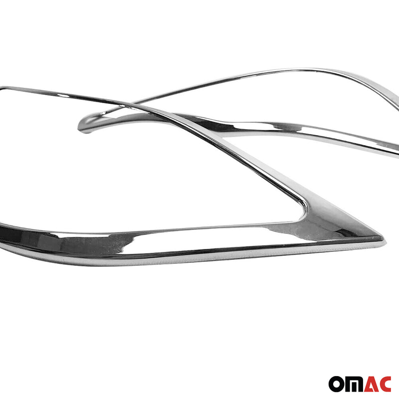 Cornice faro anteriore per BMW Serie 3 E90 2005-2013 Cromata ABS 2x 