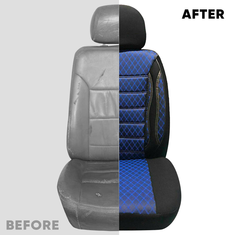 Coprisedili per Peugeot Expert 2006-2017 Nero Blu 2 posti anteriori