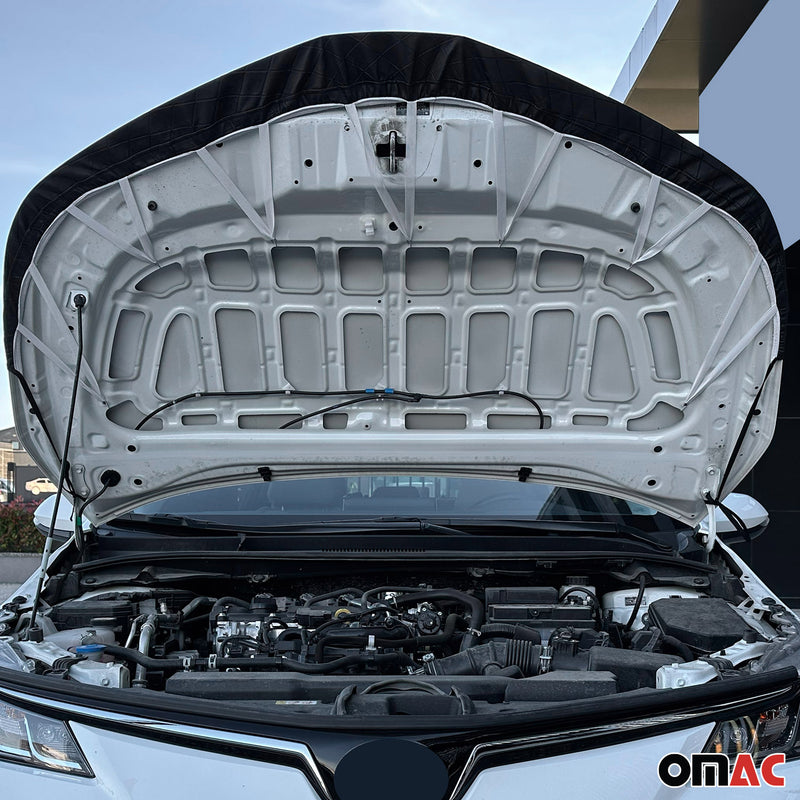 Protezione cofano in pietra per Mitsubishi L200 2015-2025 Nero Metà