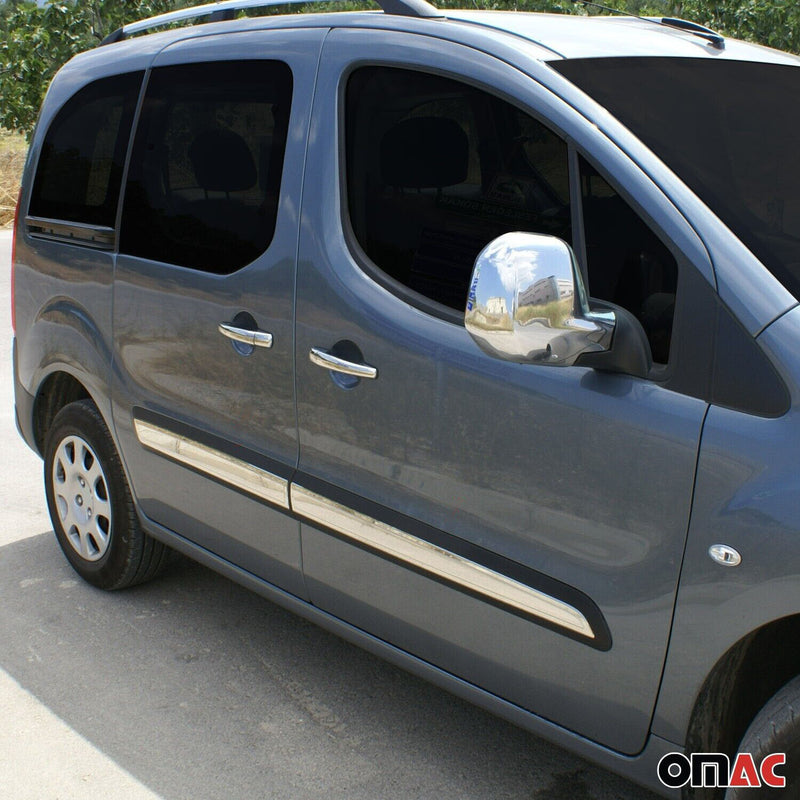 Striscia di protezione per porta laterale per Ssangyong Musso 2018-2024 in acciaio inox cromato 4x 