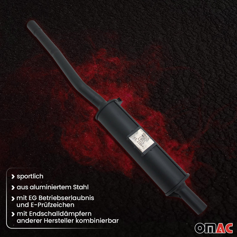 Silenziatore anteriore NOVUS Sport per VW Polo 86C con omologazione CE 