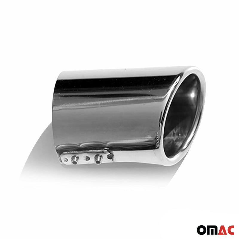 Terminale di scarico sportivo per Dacia Duster 2010-2025 in acciaio inox cromato 60 mm 1x 