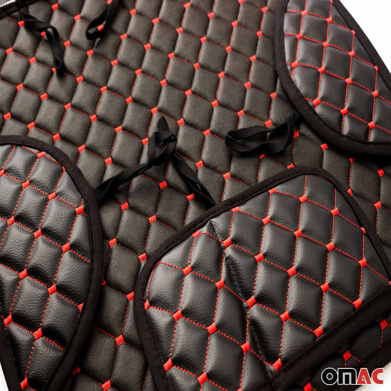 Coprisedile per BMW Serie 1 Serie 2 Serie 3 Serie 4 Pelle sintetica Nero Rosso 