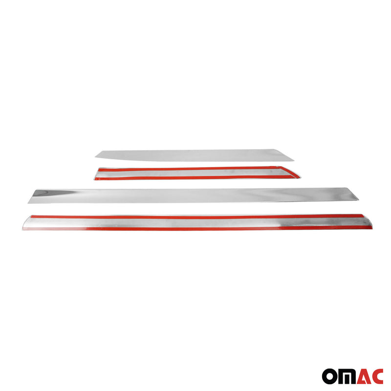 Striscia di protezione per portiera laterale per Nissan Qashqai +2 2008-2014 in acciaio inox 4x