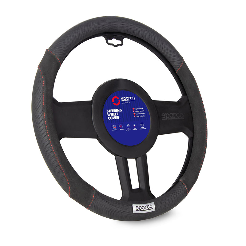 Coprivolante SPARCO protezione volante protezione volante nero pelle sintetica scamosciata