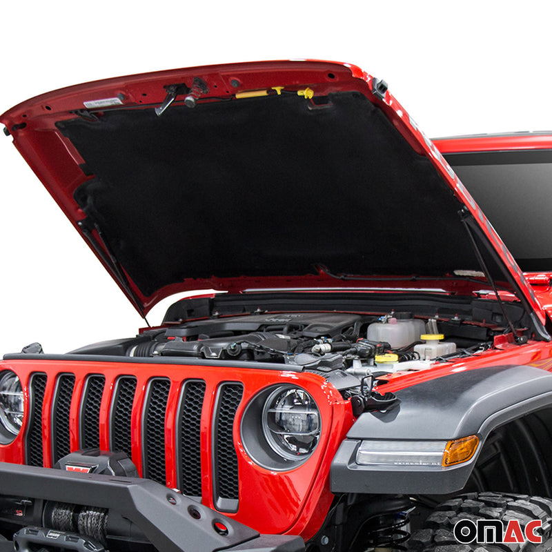 2x Ammortizzatore a gas per cofano per Jeep Wrangler JL 2017-2025 in acciaio