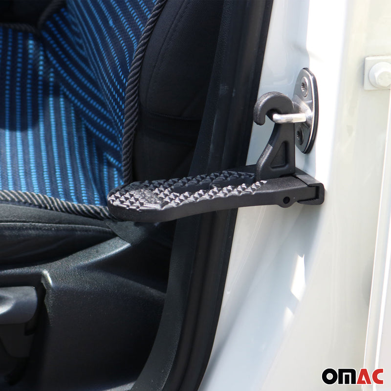 Poggiapiedi pieghevole per pedale porta per Jeep Patriot Renegade Wrangler Alu Nero 