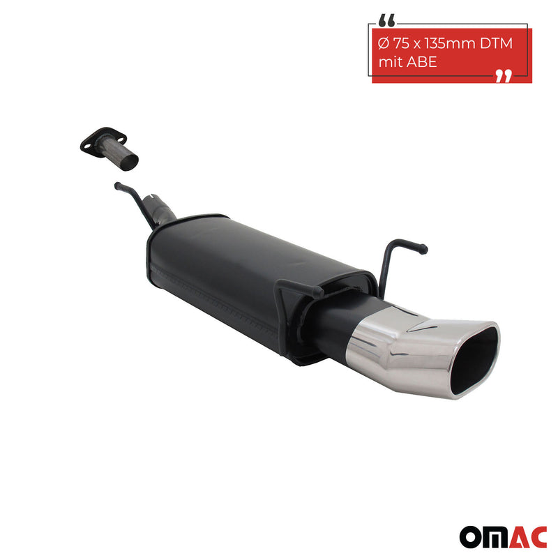 Scarico sportivo Novus per Opel Astra G CC hatchback 135x75mm DTM con ABE 