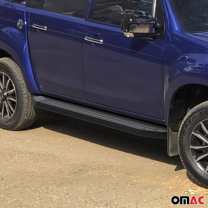 Pedane laterali per Isuzu D-Max 2015-2021 alluminio nero ABE