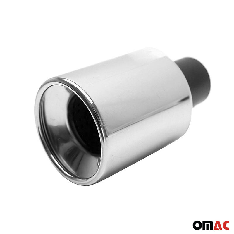 Terminale di scarico cromato per Dacia Duster 2010-2025, in acciaio inox, 60 mm, 1 pezzo 