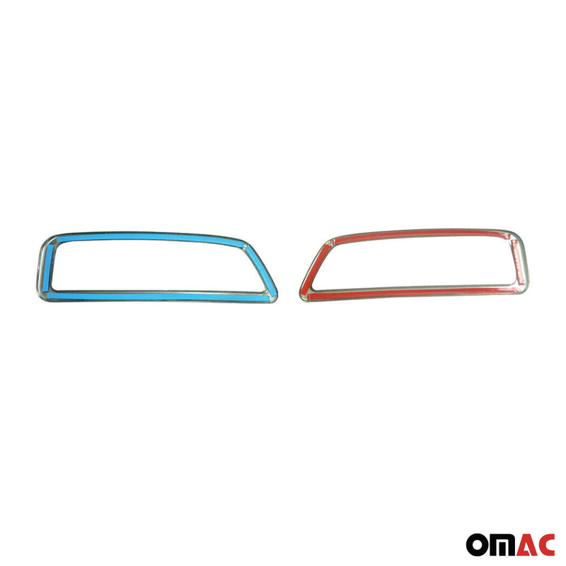 Diffusore paraurti, cornice scarico per Peugeot 3008 2016-2025 in acciaio inox argento 