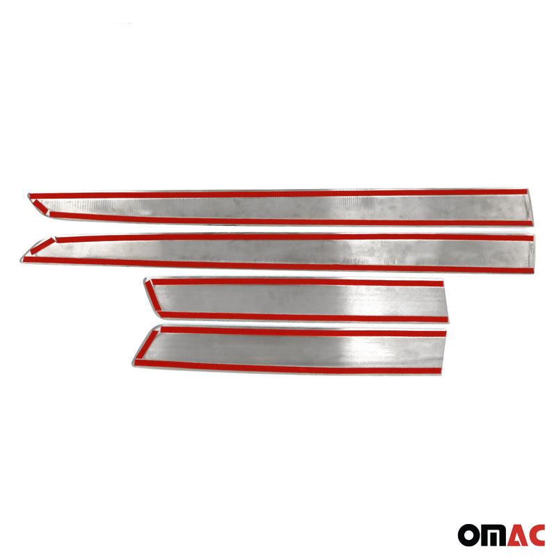 Striscia di protezione per portiera laterale, strisce di protezione per portiera per Mazda CX-3 2015-2025 in acciaio inox 4x 