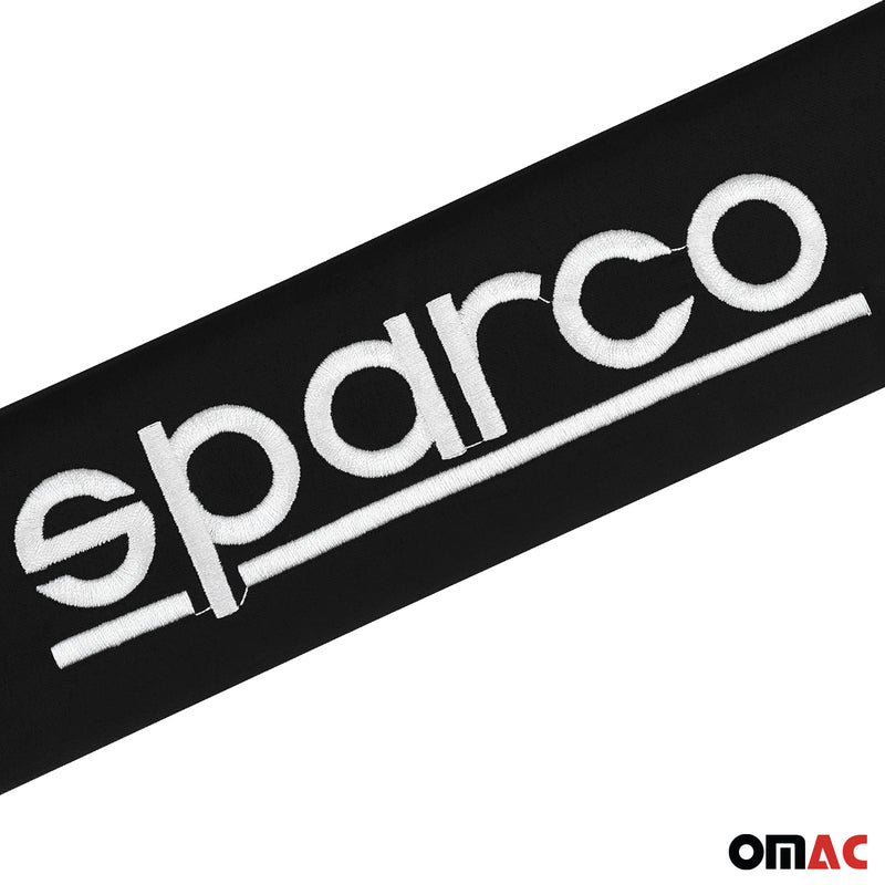Protezione per cintura SPARCO, cintura di sicurezza, protezione per cintura auto, nera, 2 pezzi