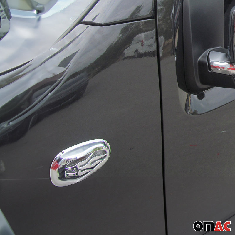 Cornice indicatore di direzione, copertura indicatore laterale per Fiat Linea 2007-2013 cromata ABS 2x 