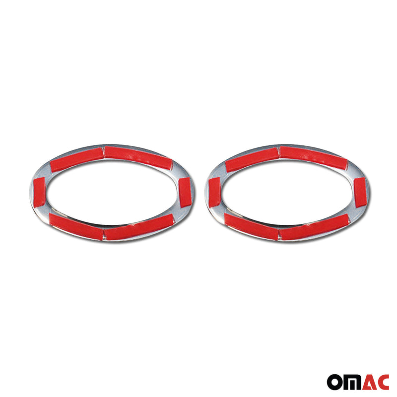 Cornice indicatore di direzione per Toyota Proace 2017-2025 in acciaio inox argento 2x