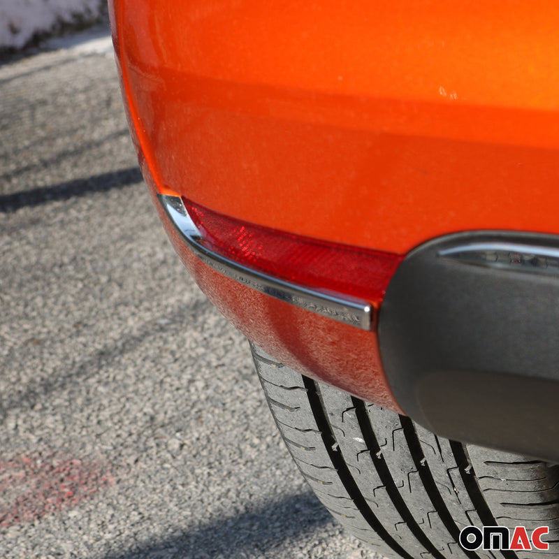 Coperture catarifrangenti striscia catarifrangente per Renault Clio 2019-2025 acciaio inox argento 2x 