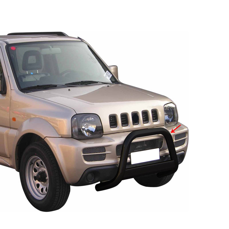 Frontbügel Frontschutzbügel für Suzuki Jimny 2006-2012 ø63mm Schwarz Edelstahl