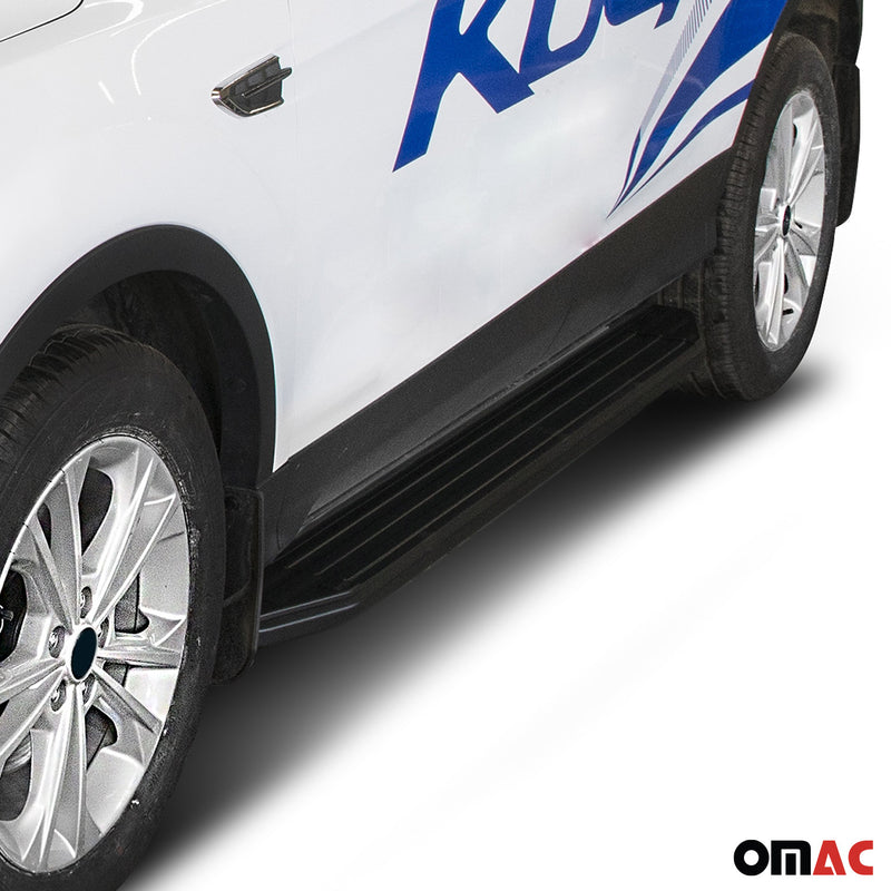 Pedane laterali per Ford Kuga 2013-2024 alluminio nero ABE