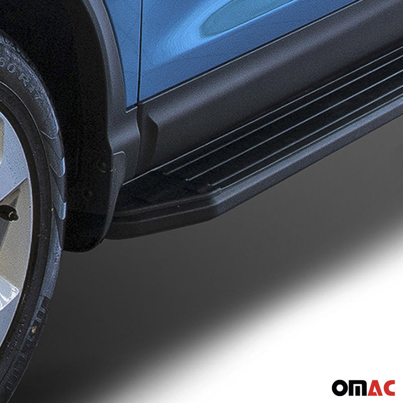 Pedane laterali per Nissan Qashqai 2018-2024 alluminio nero ABE