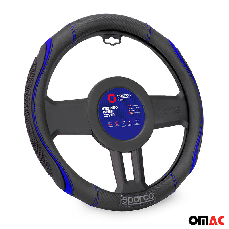 Coprivolanti SPARCO protezione volante blu nero gomma ø37-38 cm