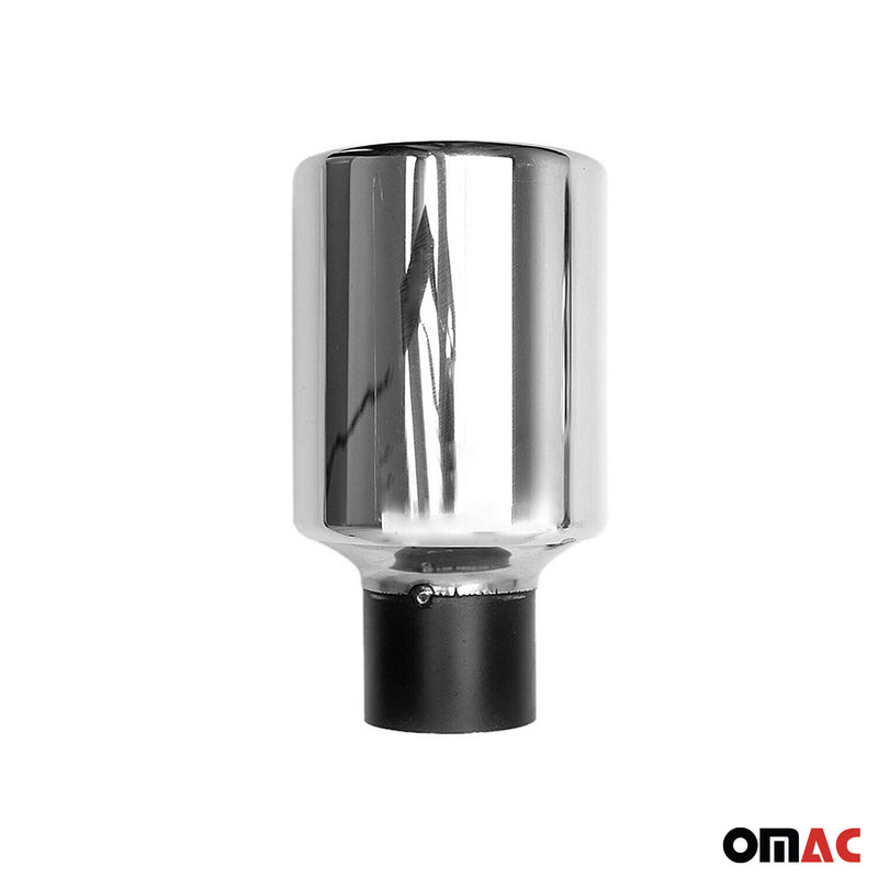 Terminale di scarico cromato per Dacia Duster 2010-2025, in acciaio inox, 60 mm, 1 pezzo 