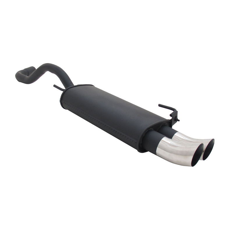 Scarico sportivo Novus per VW Polo 4 6N / 6N2 silenziatore posteriore 2x76mm DTM con ABE