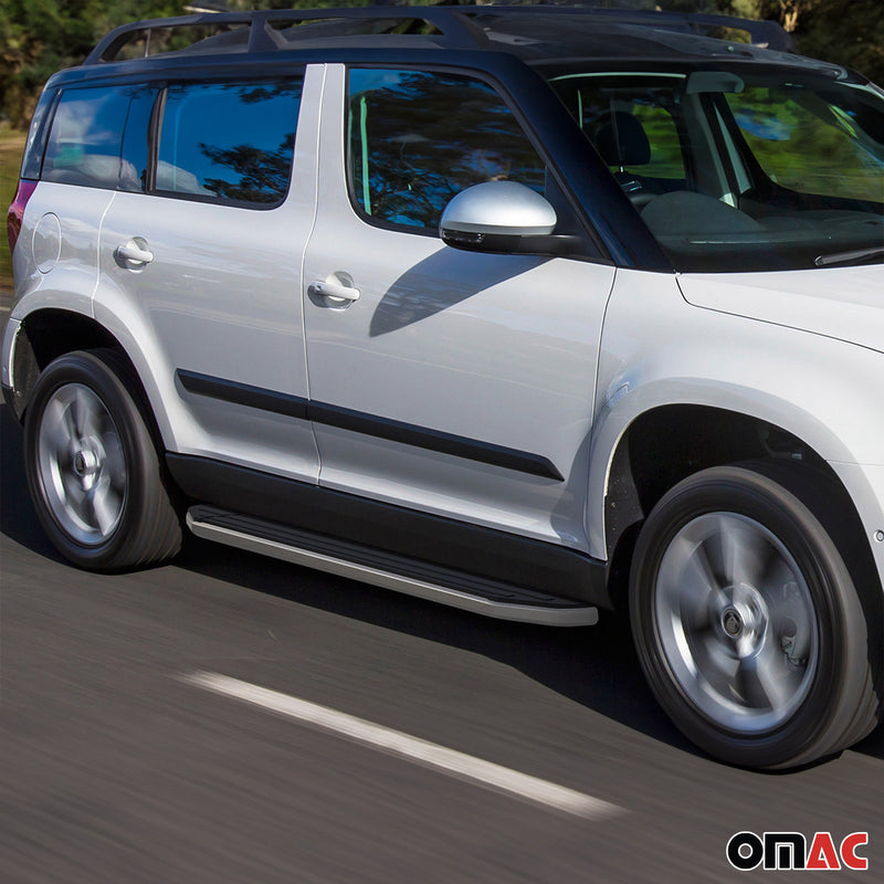 Pedane laterali per Skoda Yeti 2009-2024 ABE Alu